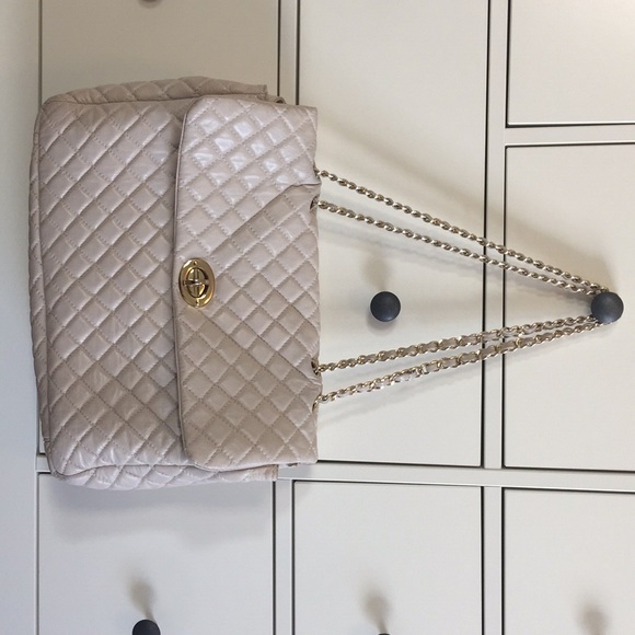 White Italian Leather Bag - Picture 3 of 8